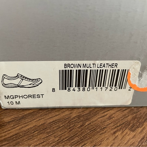 Men’s Guess Size 10 M Brown Multi Leather Monogram Sneakers - Picture 16 of 16